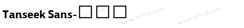 Tanseek Sans字体转换 Tanseek Sans字体转换